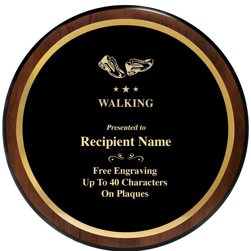 9" ROUND WOOD PLAQUE