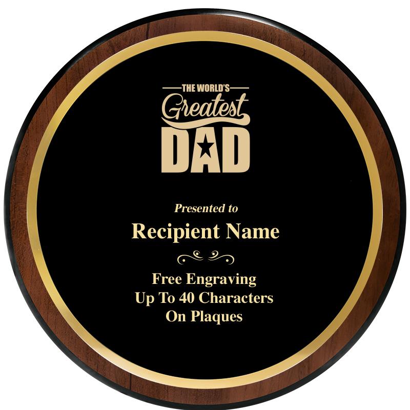 9" ROUND WOOD PLAQUE