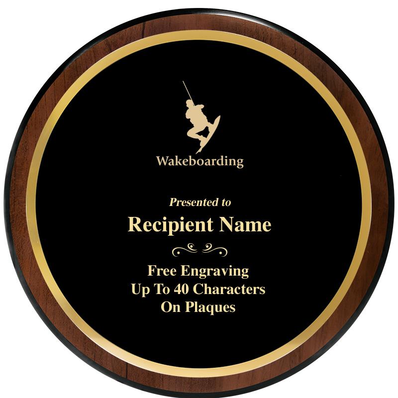 9" ROUND WOOD PLAQUE