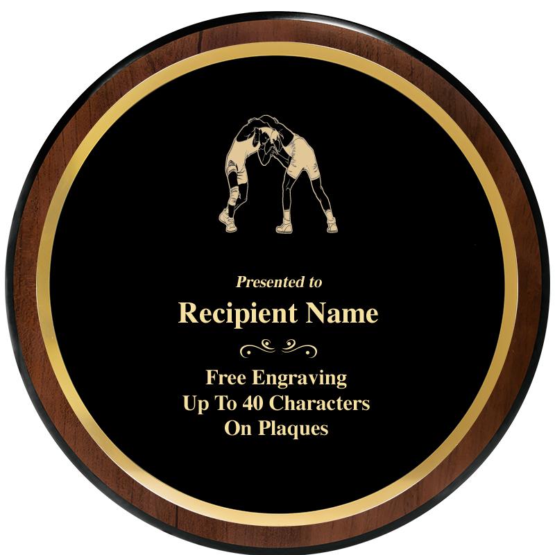 9" ROUND WOOD PLAQUE