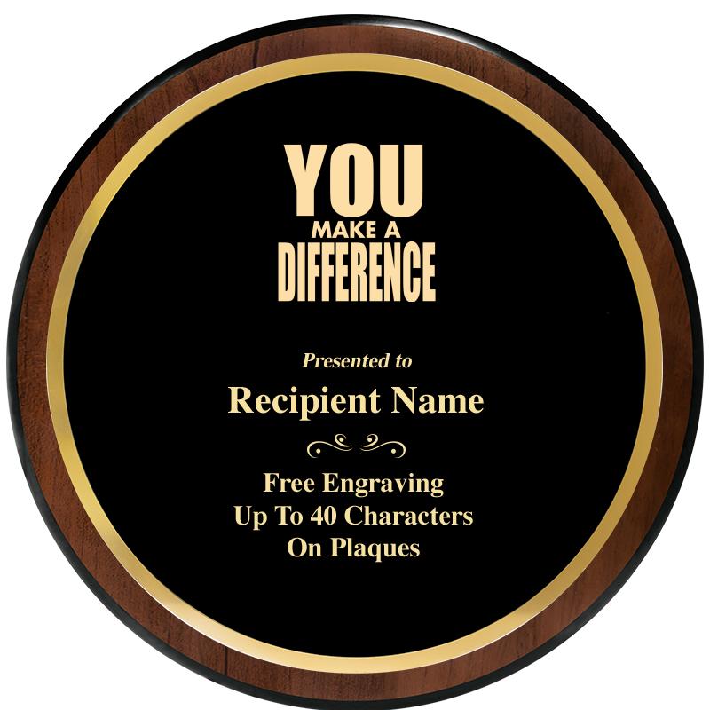 9" ROUND WOOD PLAQUE