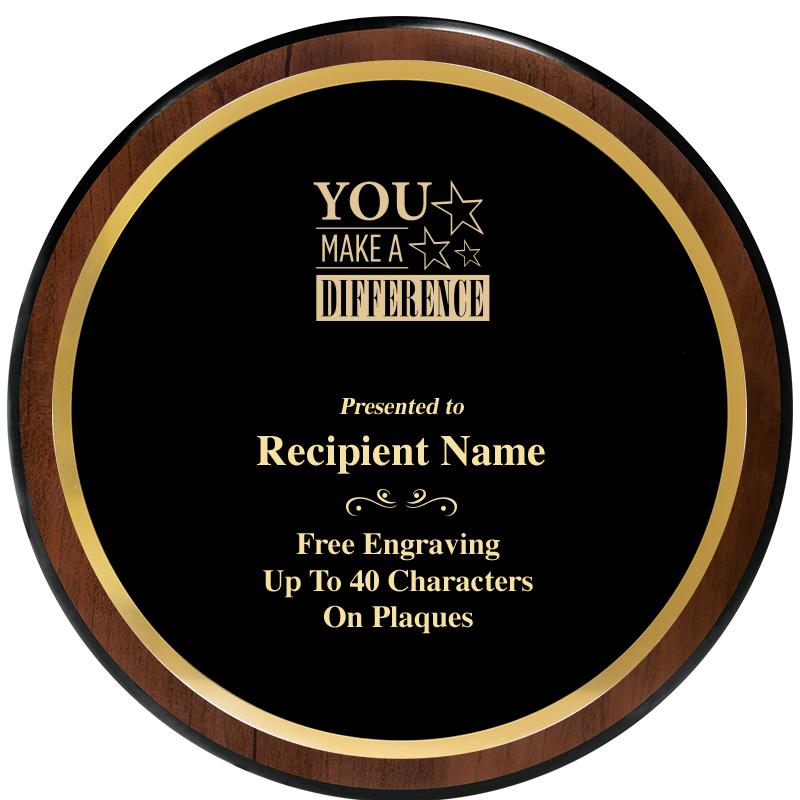 9" ROUND WOOD PLAQUE