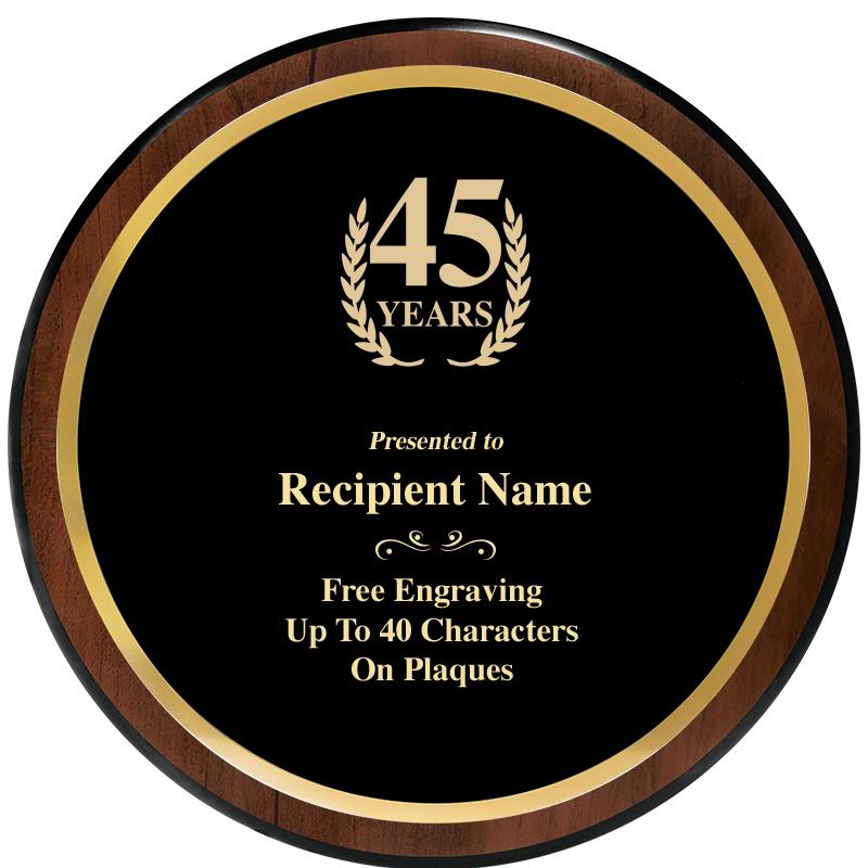 9" ROUND WOOD PLAQUE