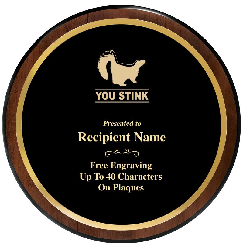 9" ROUND WOOD PLAQUE