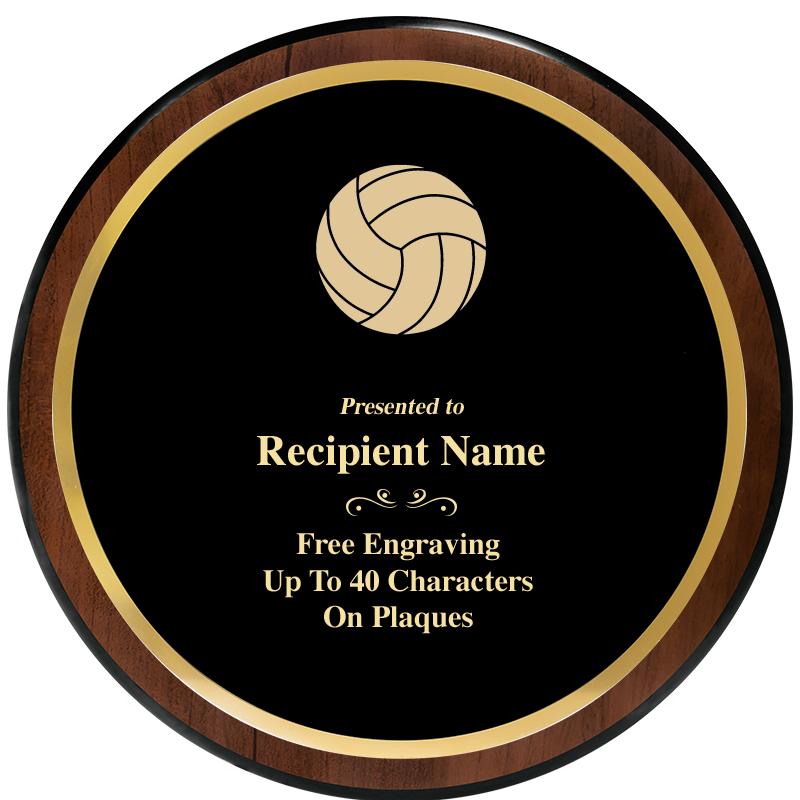 9" ROUND WOOD PLAQUE