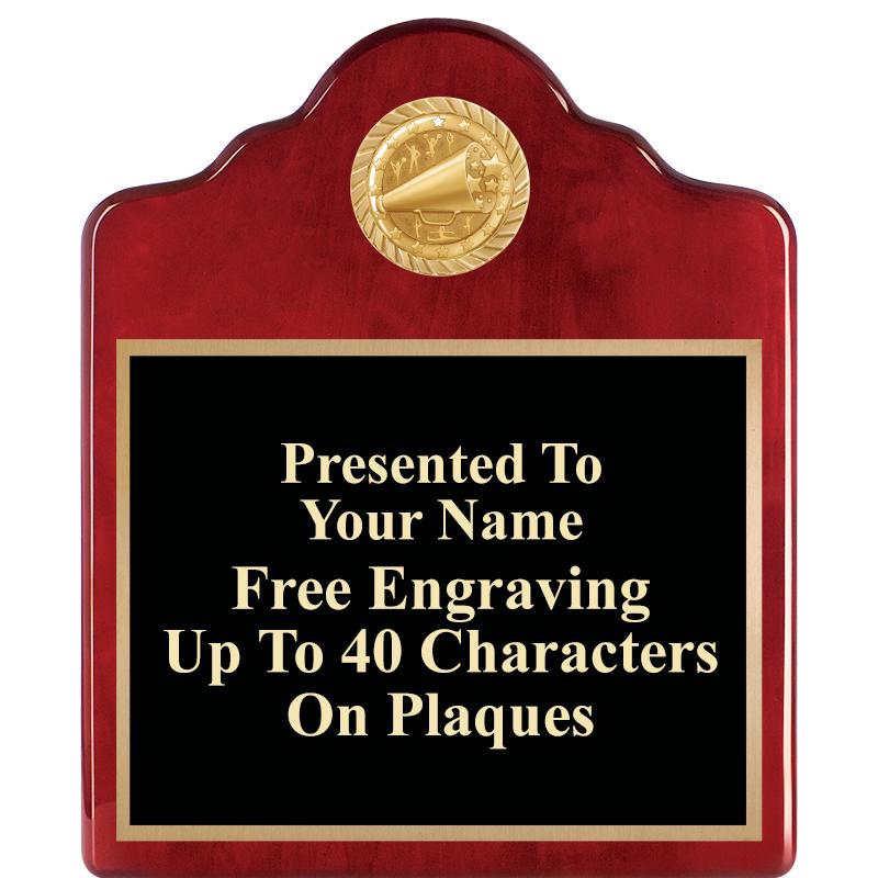 10"X12"ROSEWOOD EMBLEM PLQ