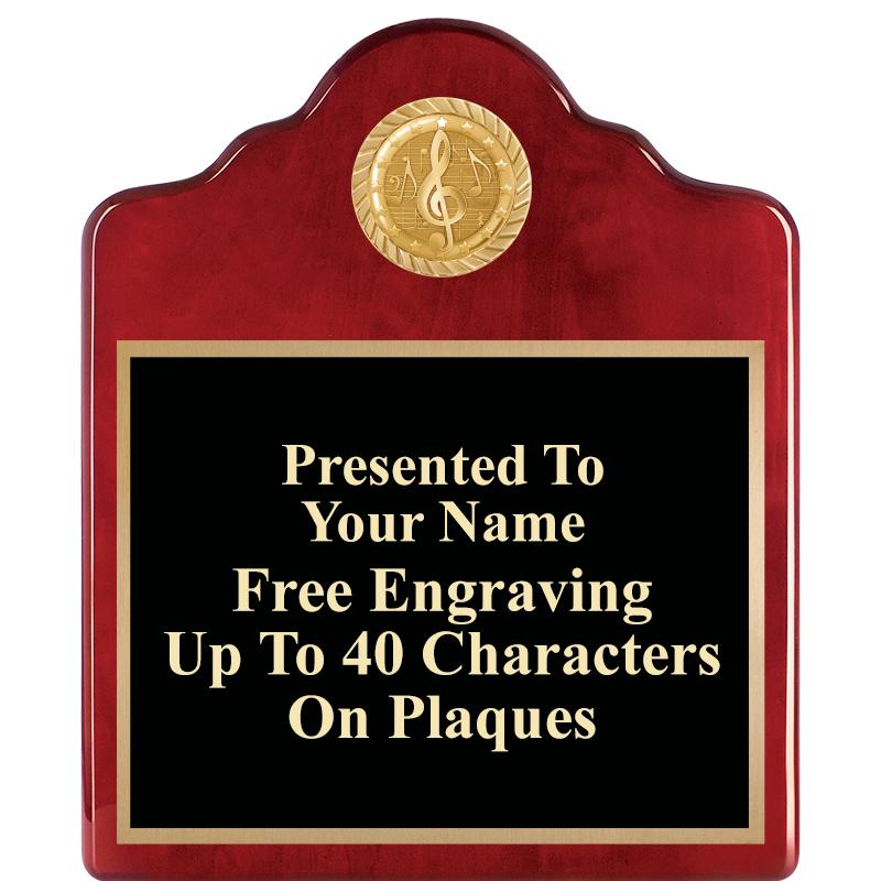 10"X12"ROSEWOOD EMBLEM PLQ