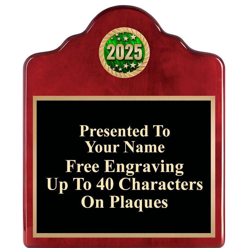 10"X12"ROSEWOOD EMBLEM PLQ