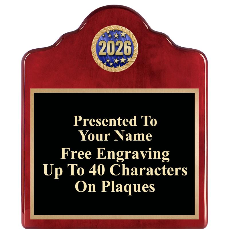 10"X12"ROSEWOOD EMBLEM PLQ