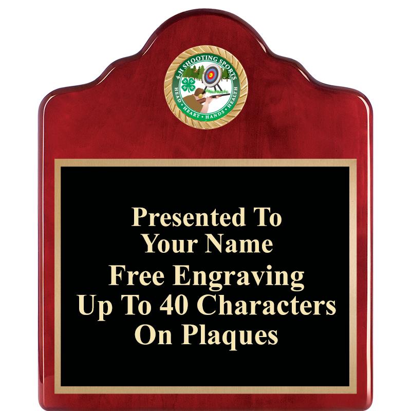 10"X12"ROSEWOOD EMBLEM PLQ