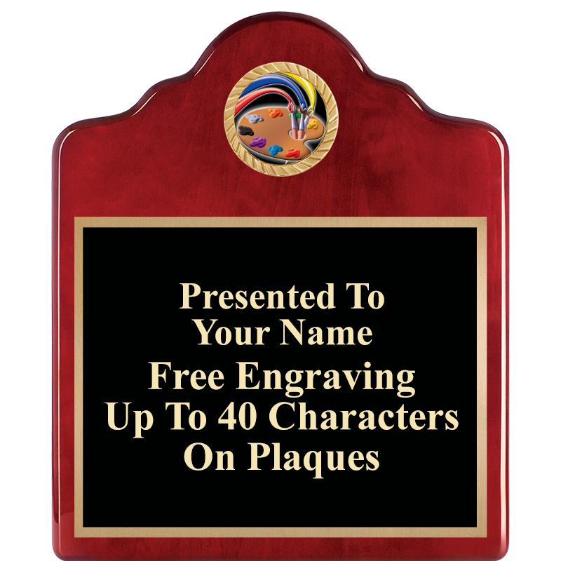 10"X12"ROSEWOOD EMBLEM PLQ