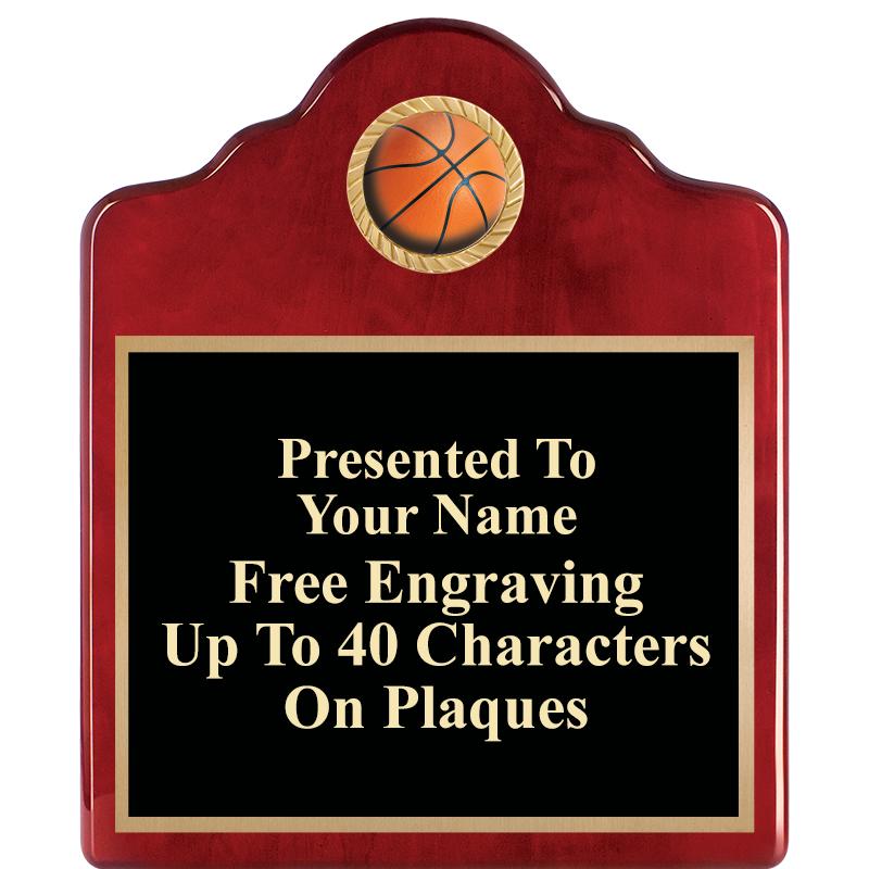 10"X12"ROSEWOOD EMBLEM PLQ