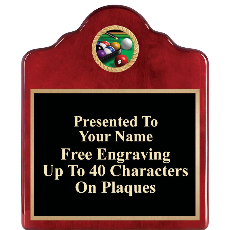 10"X12"ROSEWOOD EMBLEM PLQ