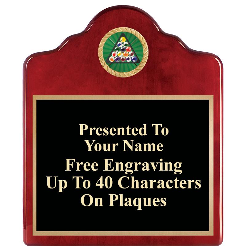 10"X12"ROSEWOOD EMBLEM PLQ