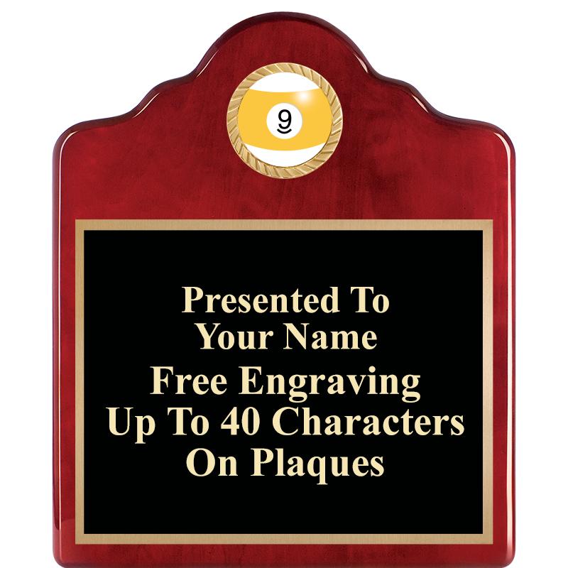 10"X12"ROSEWOOD EMBLEM PLQ