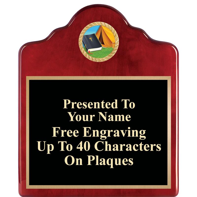 10"X12"ROSEWOOD EMBLEM PLQ