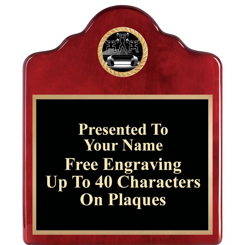 10"X12"ROSEWOOD EMBLEM PLQ