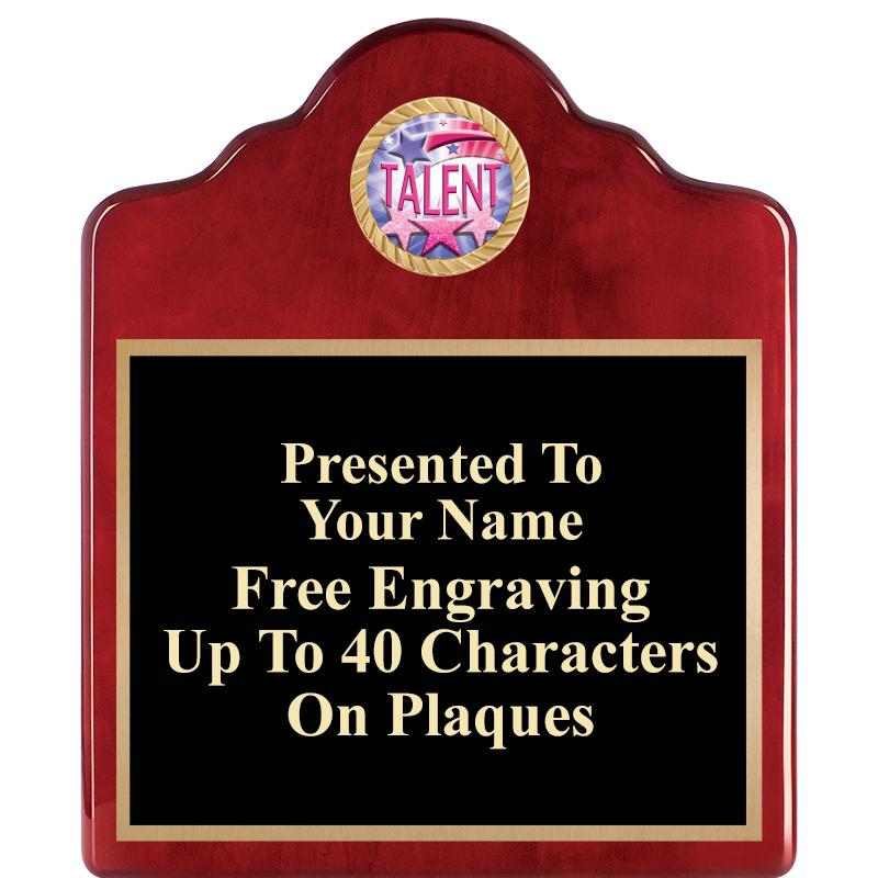 10"X12"ROSEWOOD EMBLEM PLQ