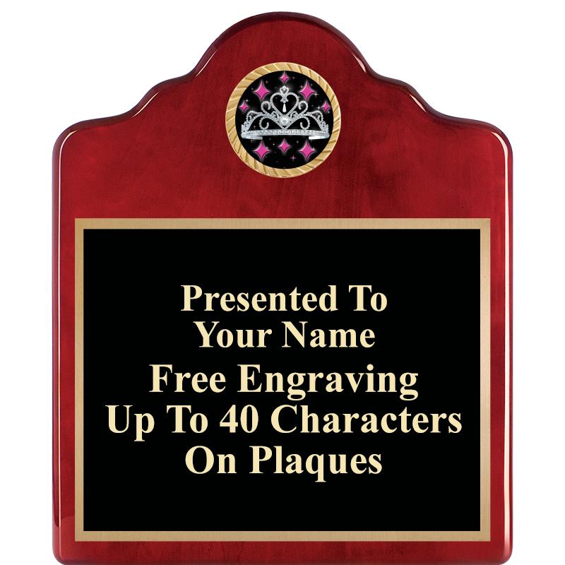 10"X12"ROSEWOOD EMBLEM PLQ