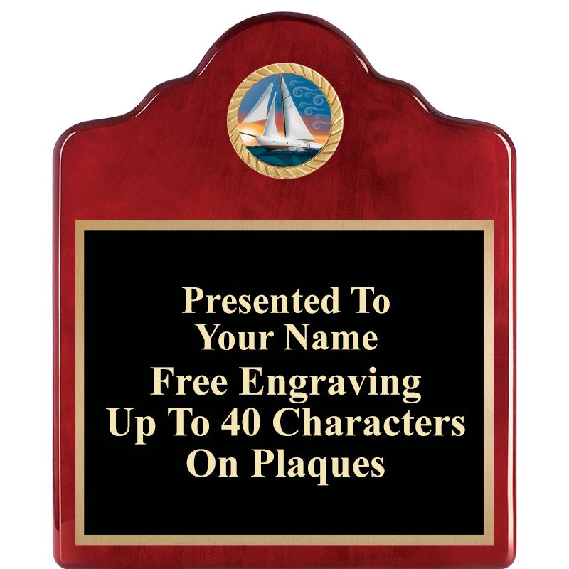 10"X12"ROSEWOOD EMBLEM PLQ