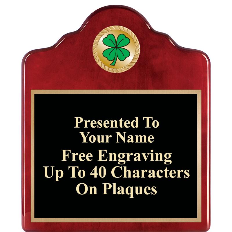 10"X12"ROSEWOOD EMBLEM PLQ