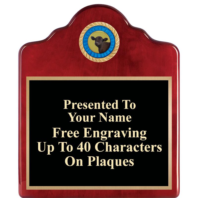 10"X12"ROSEWOOD EMBLEM PLQ