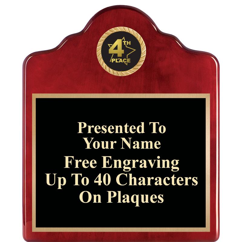 10"X12"ROSEWOOD EMBLEM PLQ