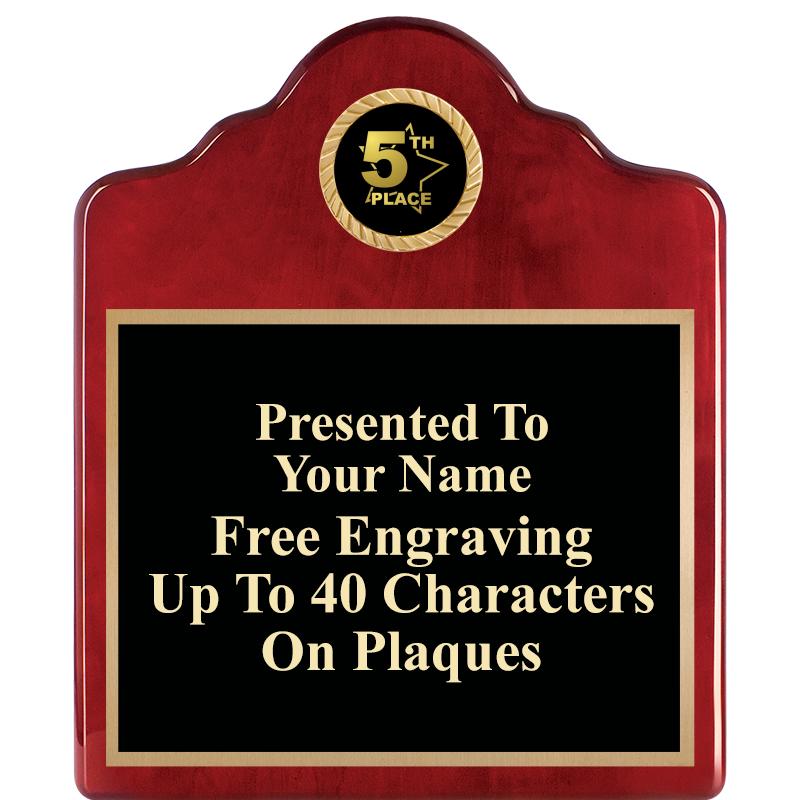 10"X12"ROSEWOOD EMBLEM PLQ