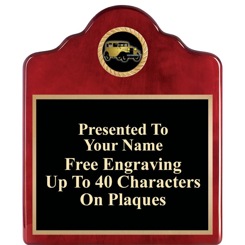 10"X12"ROSEWOOD EMBLEM PLQ