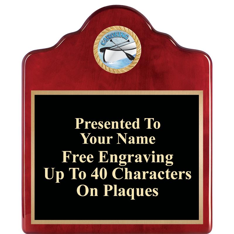 10"X12"ROSEWOOD EMBLEM PLQ