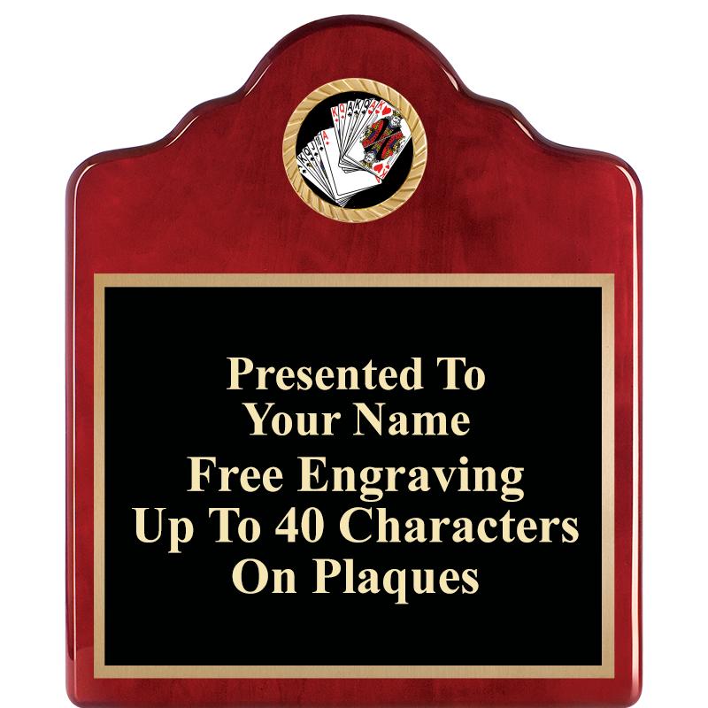 10"X12"ROSEWOOD EMBLEM PLQ