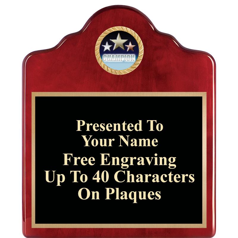 10"X12"ROSEWOOD EMBLEM PLQ