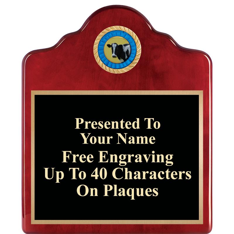 10"X12"ROSEWOOD EMBLEM PLQ