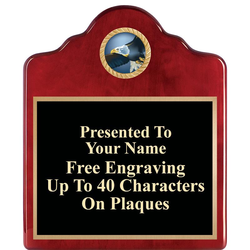 10"X12"ROSEWOOD EMBLEM PLQ