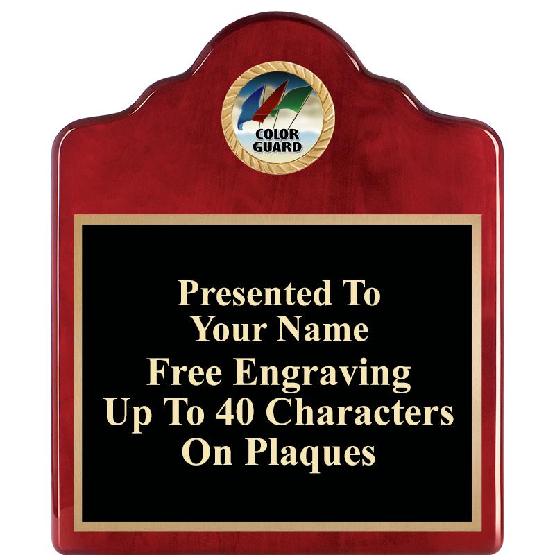 10"X12"ROSEWOOD EMBLEM PLQ