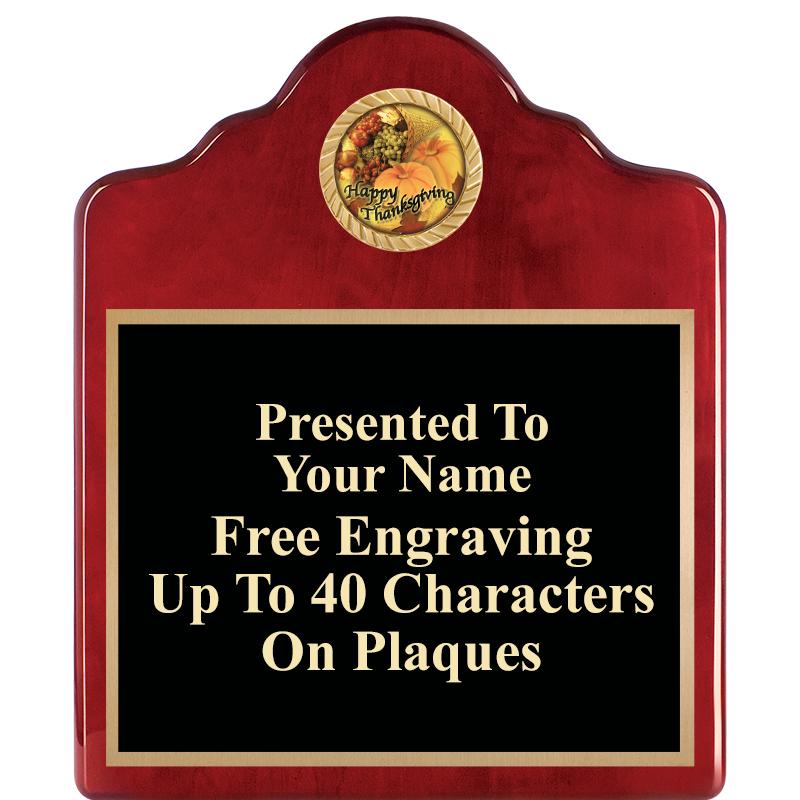 10"X12"ROSEWOOD EMBLEM PLQ