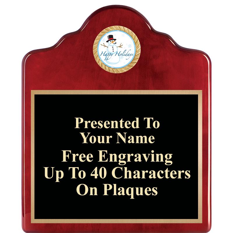 10"X12"ROSEWOOD EMBLEM PLQ