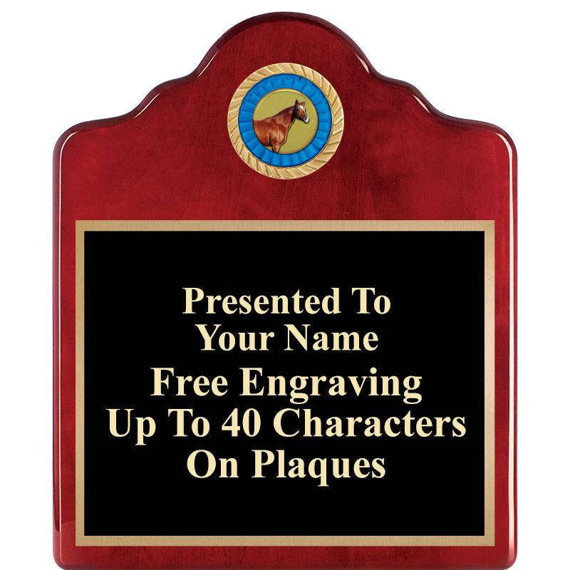 10"X12"ROSEWOOD EMBLEM PLQ