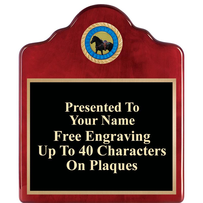 10"X12"ROSEWOOD EMBLEM PLQ