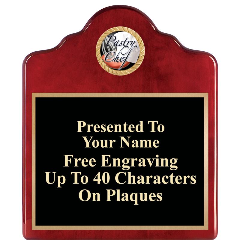 10"X12"ROSEWOOD EMBLEM PLQ