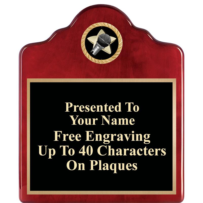 10"X12"ROSEWOOD EMBLEM PLQ