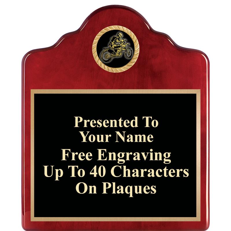 10"X12"ROSEWOOD EMBLEM PLQ