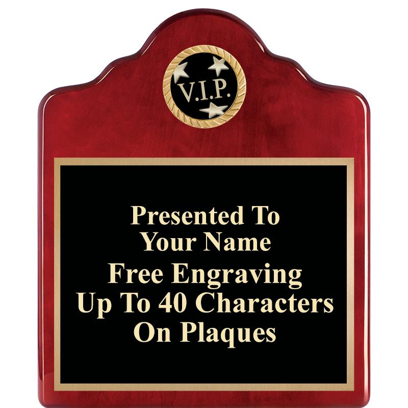 10"X12"ROSEWOOD EMBLEM PLQ