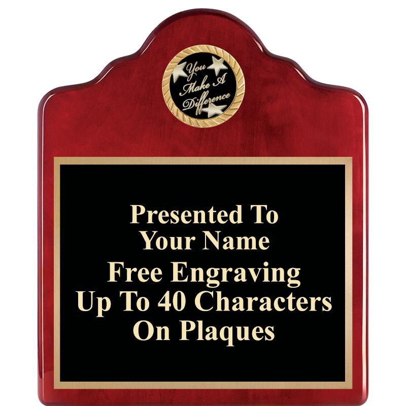 10"X12"ROSEWOOD EMBLEM PLQ