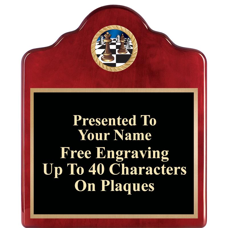 10"X12"ROSEWOOD EMBLEM PLQ