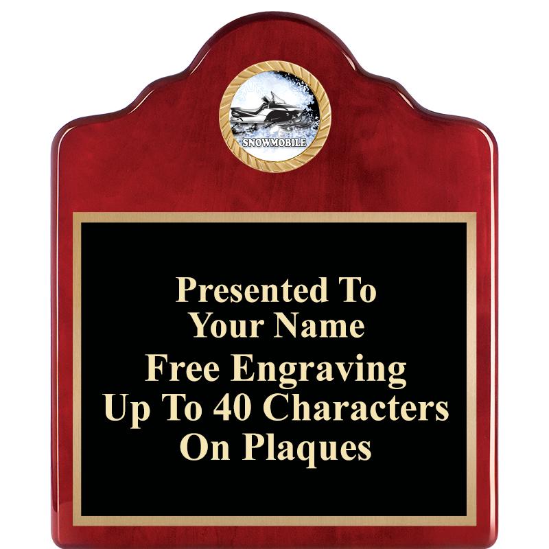 10"X12"ROSEWOOD EMBLEM PLQ