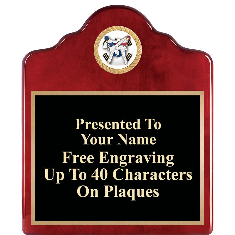 10"X12"ROSEWOOD EMBLEM PLQ