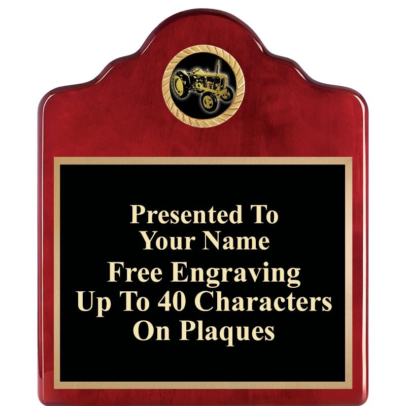 10"X12"ROSEWOOD EMBLEM PLQ