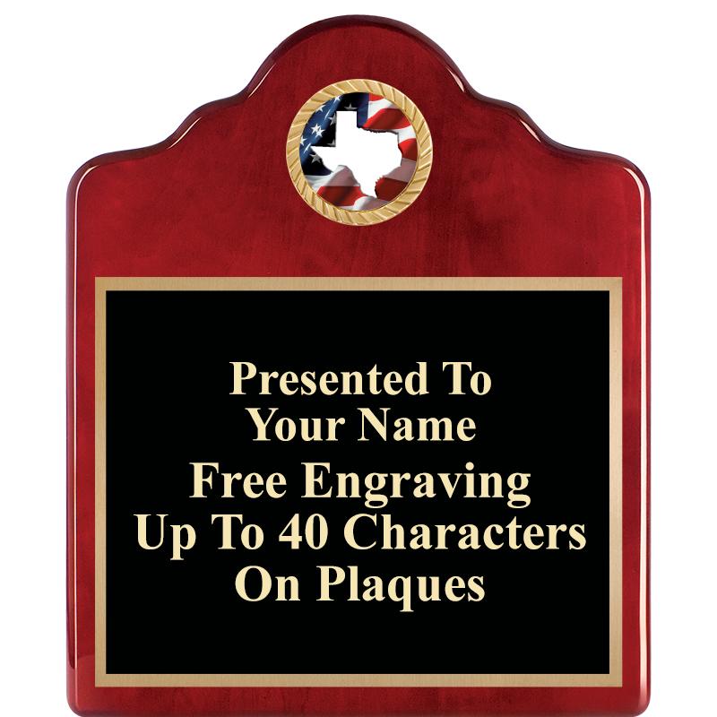 10"X12"ROSEWOOD EMBLEM PLQ