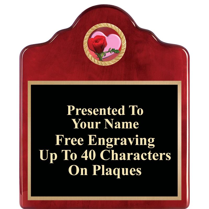 10"X12"ROSEWOOD EMBLEM PLQ